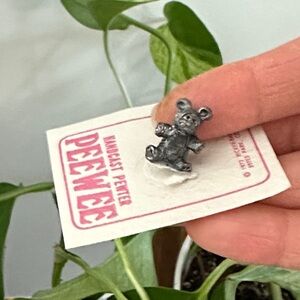 Handcast Pewter Pet Figurine Vintage Collectible